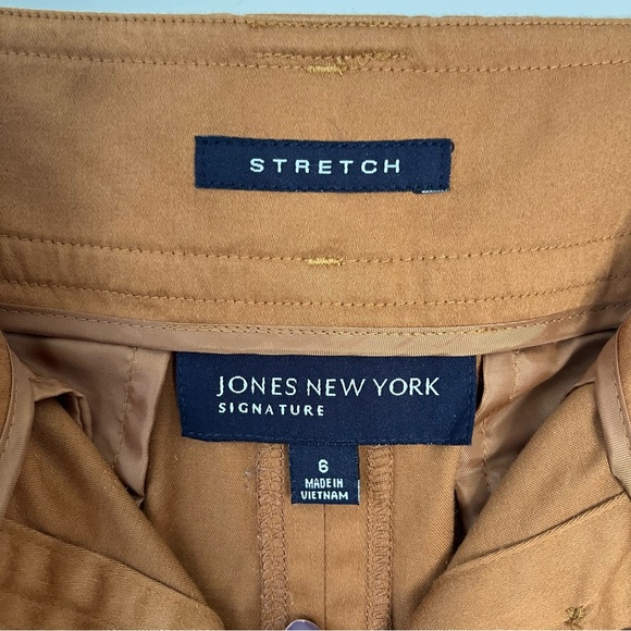 Jones New York Signature Camel Button Front Skirt - Picture 4 of 4